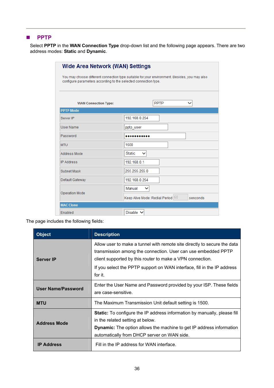 PLANET FRT-405N User Manual | Page 36 / 108