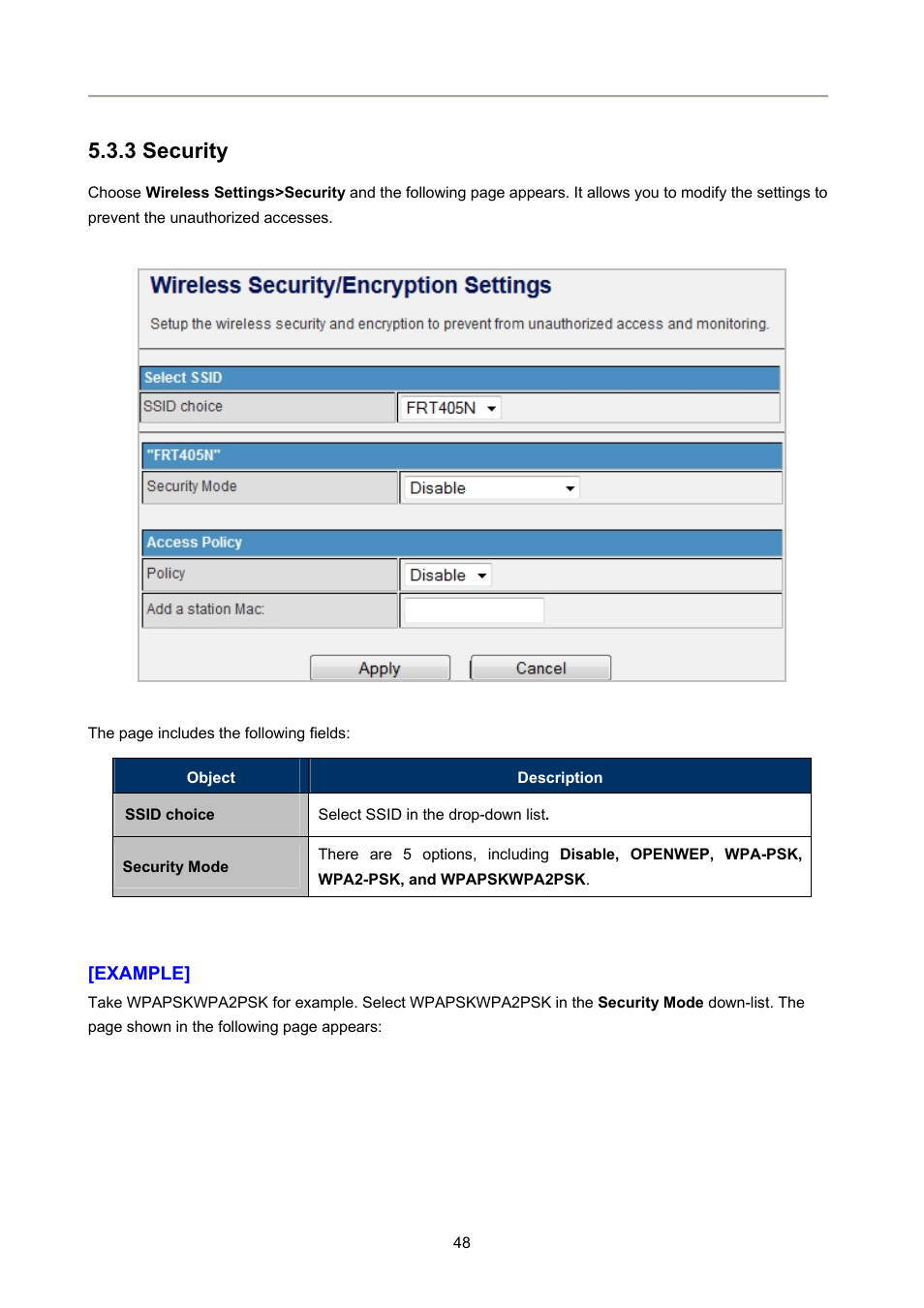 3 security | PLANET FRT-405N User Manual | Page 48 / 108