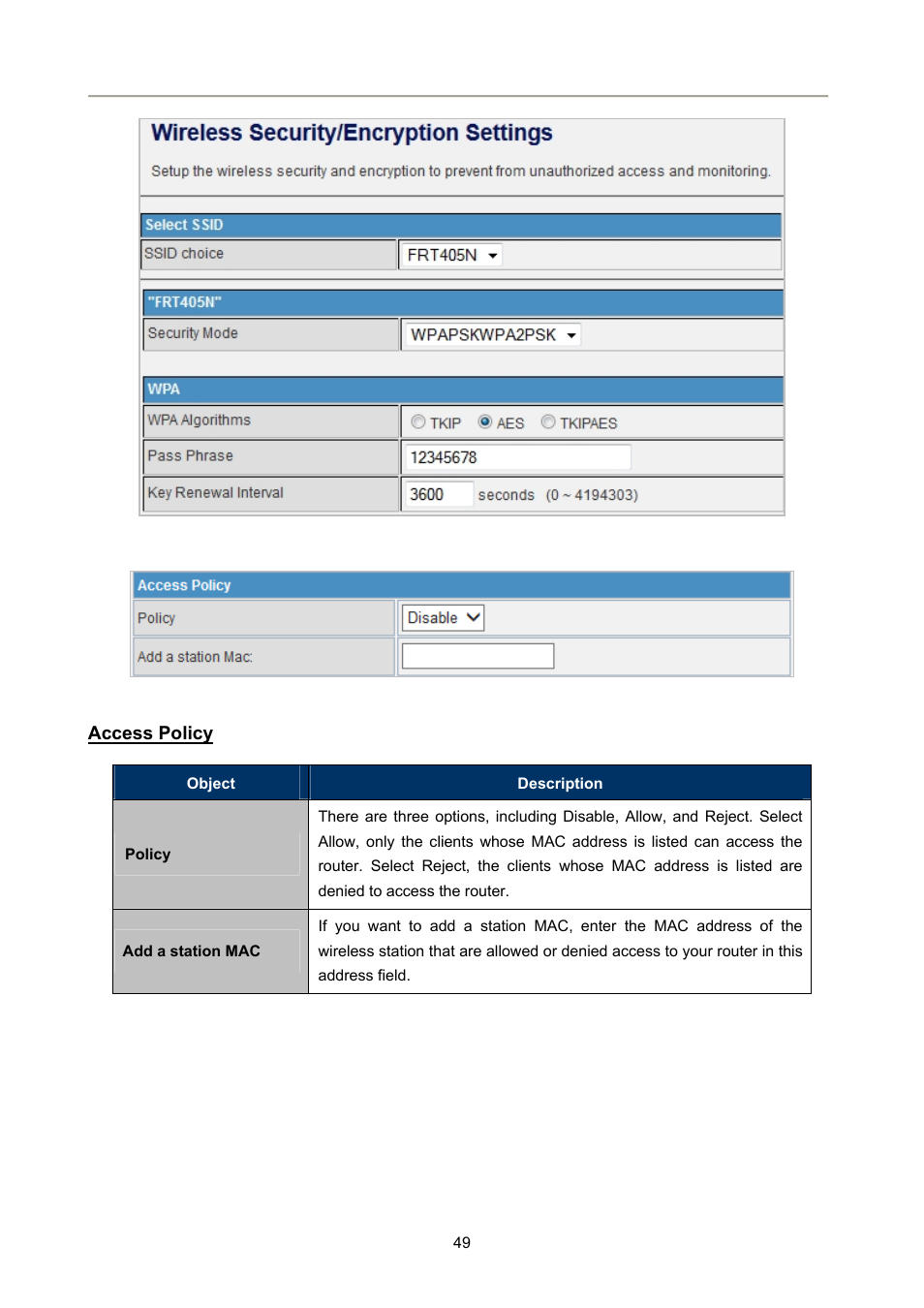 PLANET FRT-405N User Manual | Page 49 / 108