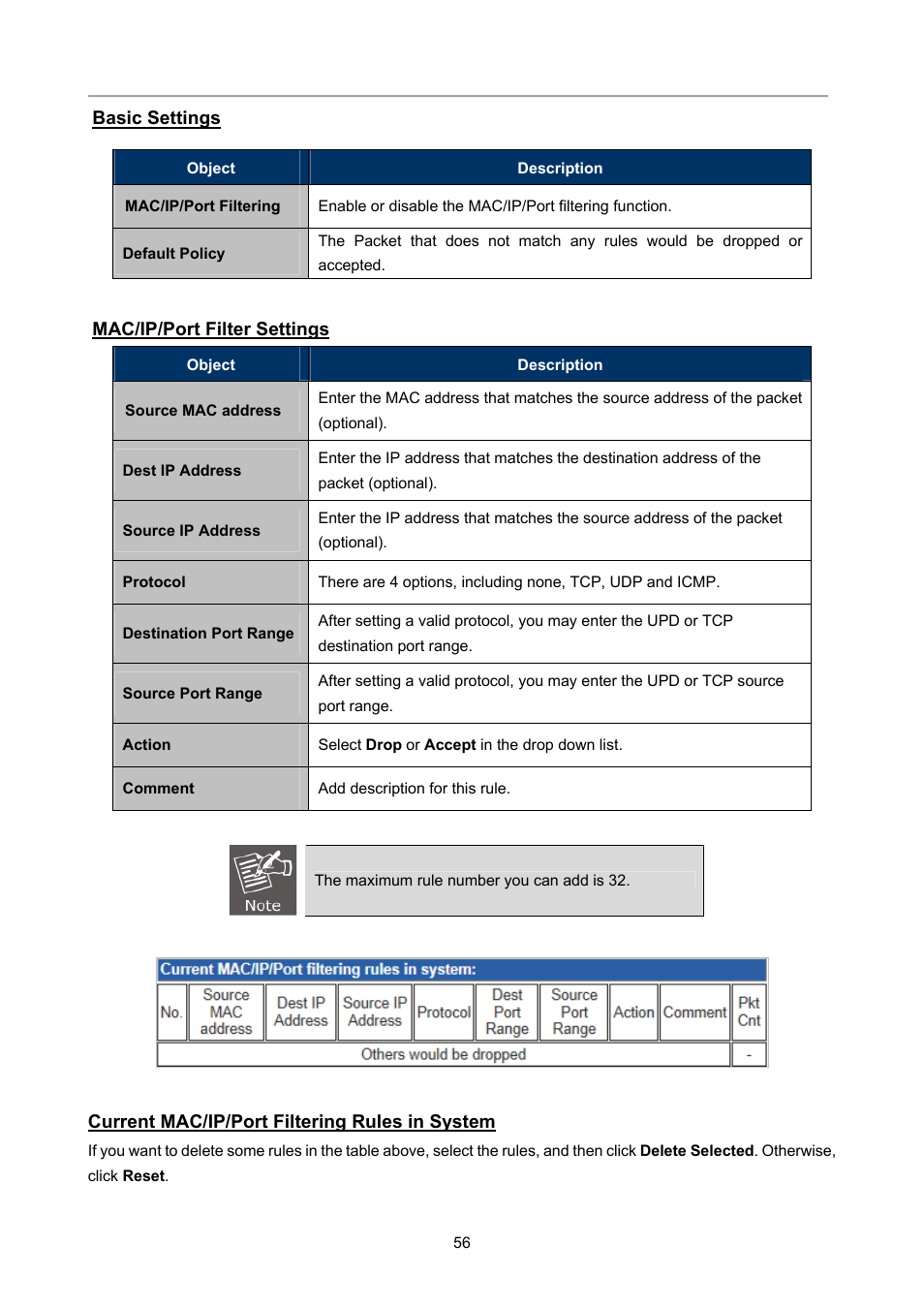 PLANET FRT-405N User Manual | Page 56 / 108