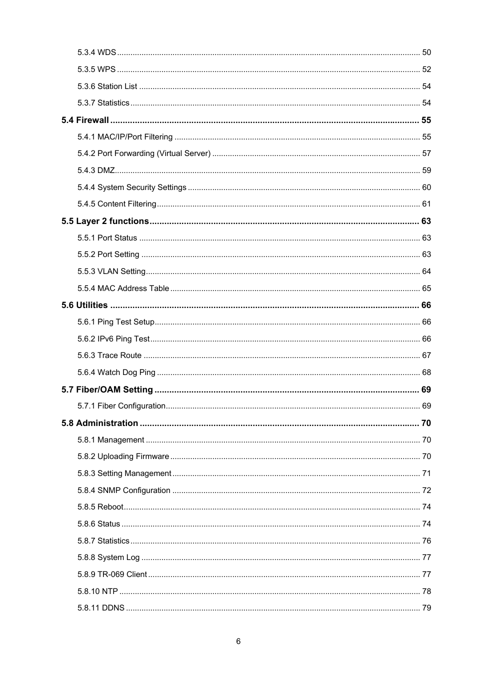 PLANET FRT-405N User Manual | Page 6 / 108