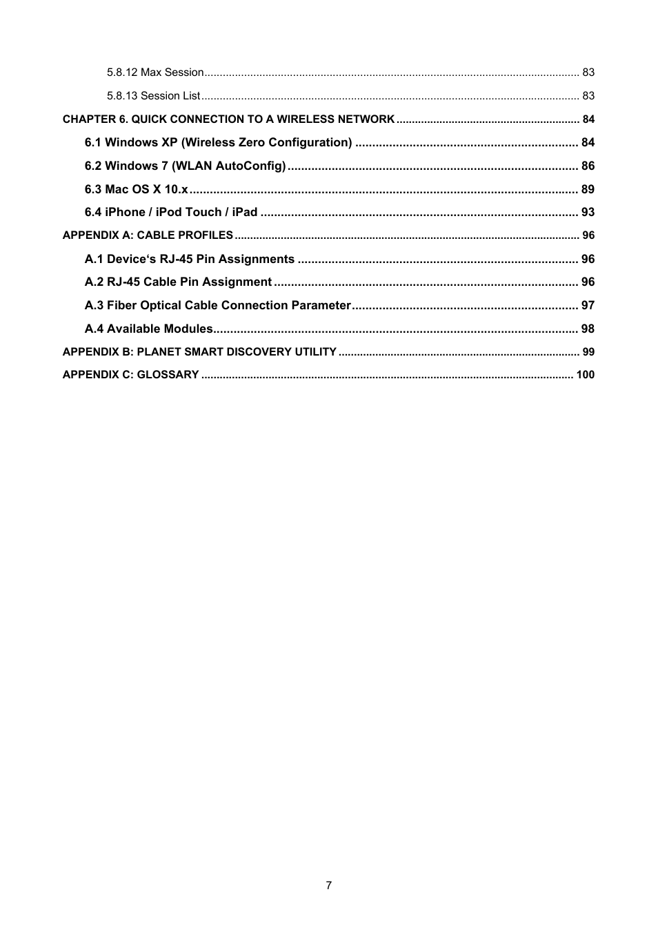 PLANET FRT-405N User Manual | Page 7 / 108