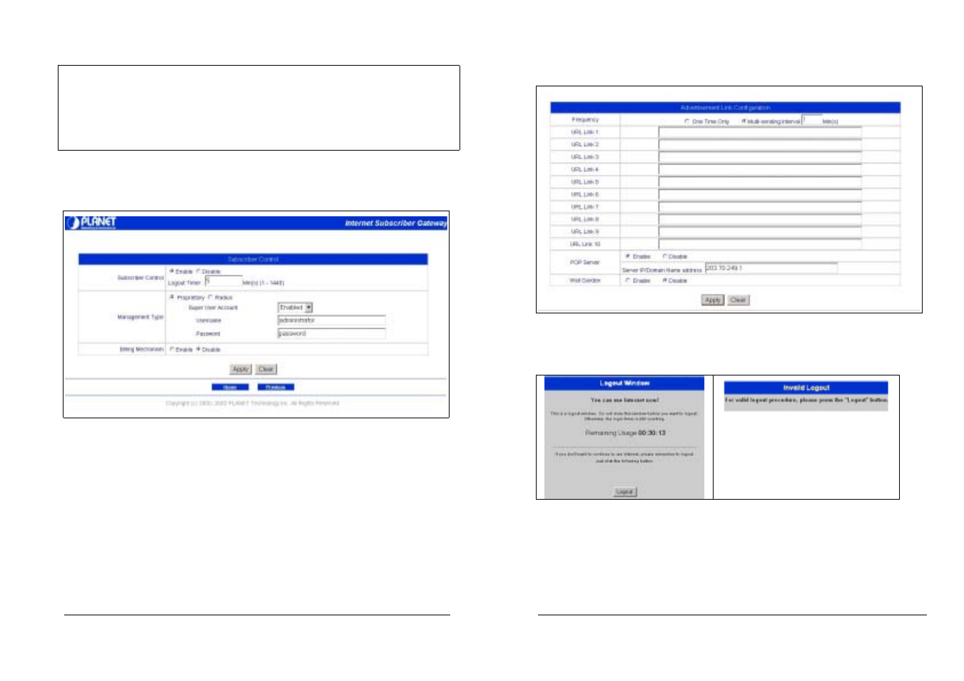 PLANET ISG-101 User Manual | Page 25 / 29