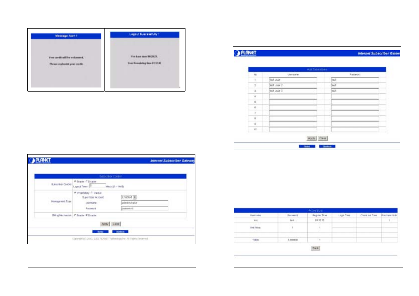 PLANET ISG-101 User Manual | Page 26 / 29