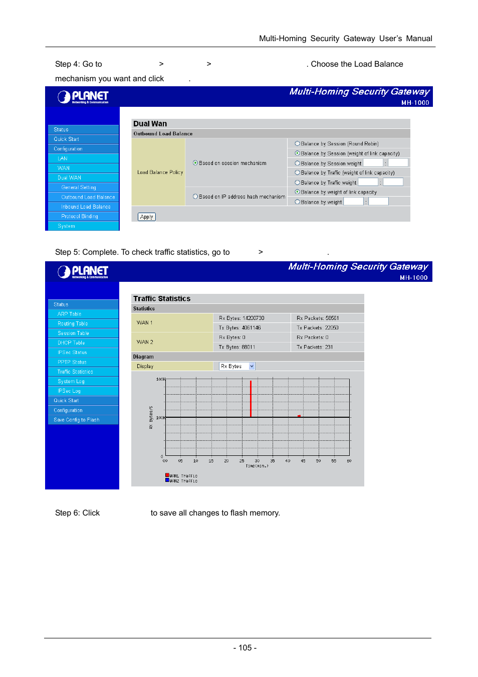 PLANET MH-1000 User Manual | Page 109 / 141