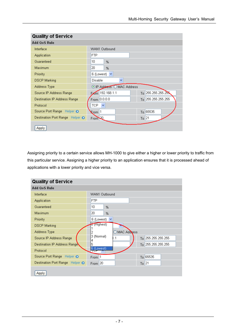 5 priority bandwidth utilization | PLANET MH-1000 User Manual | Page 11 / 141