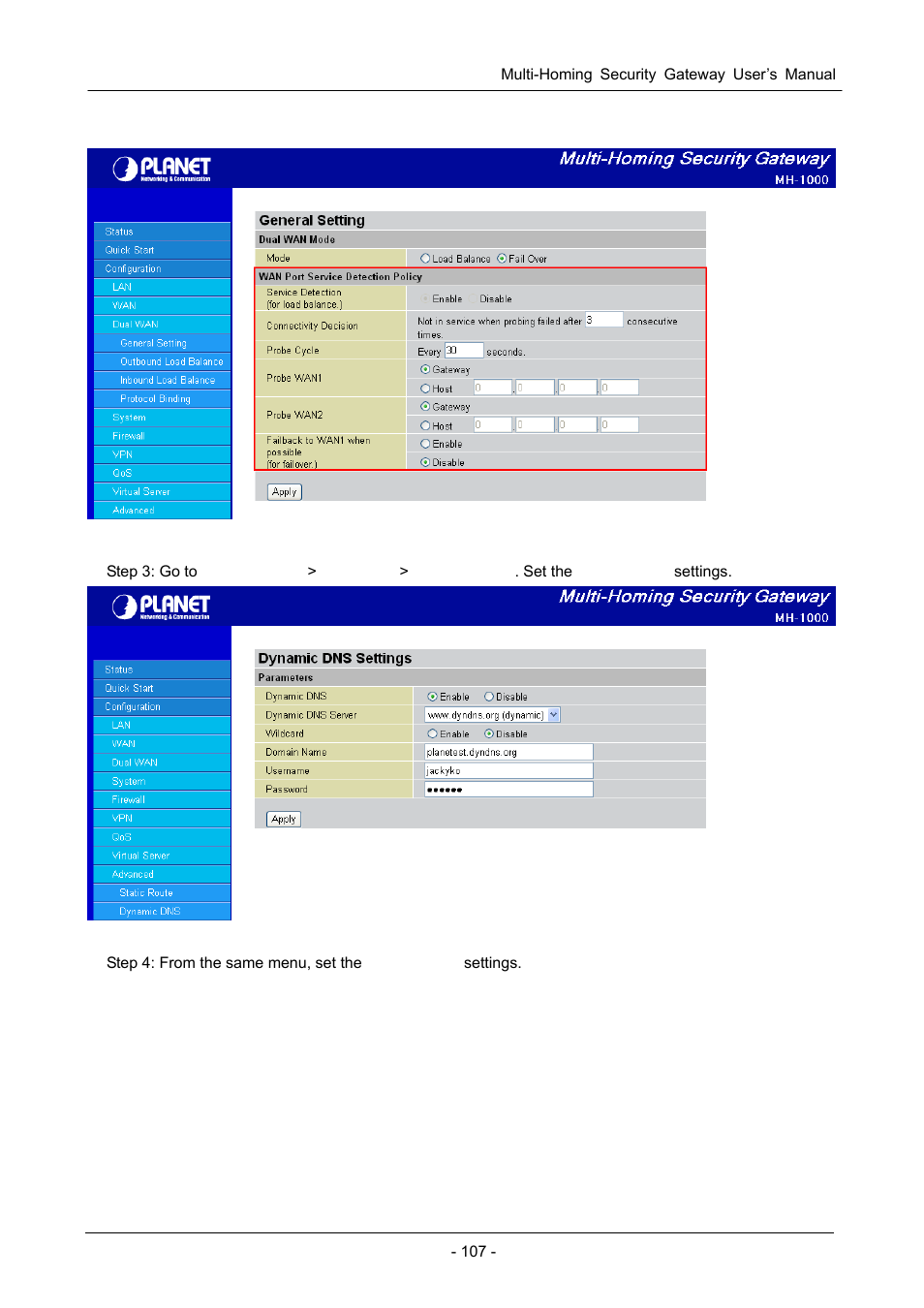 PLANET MH-1000 User Manual | Page 111 / 141