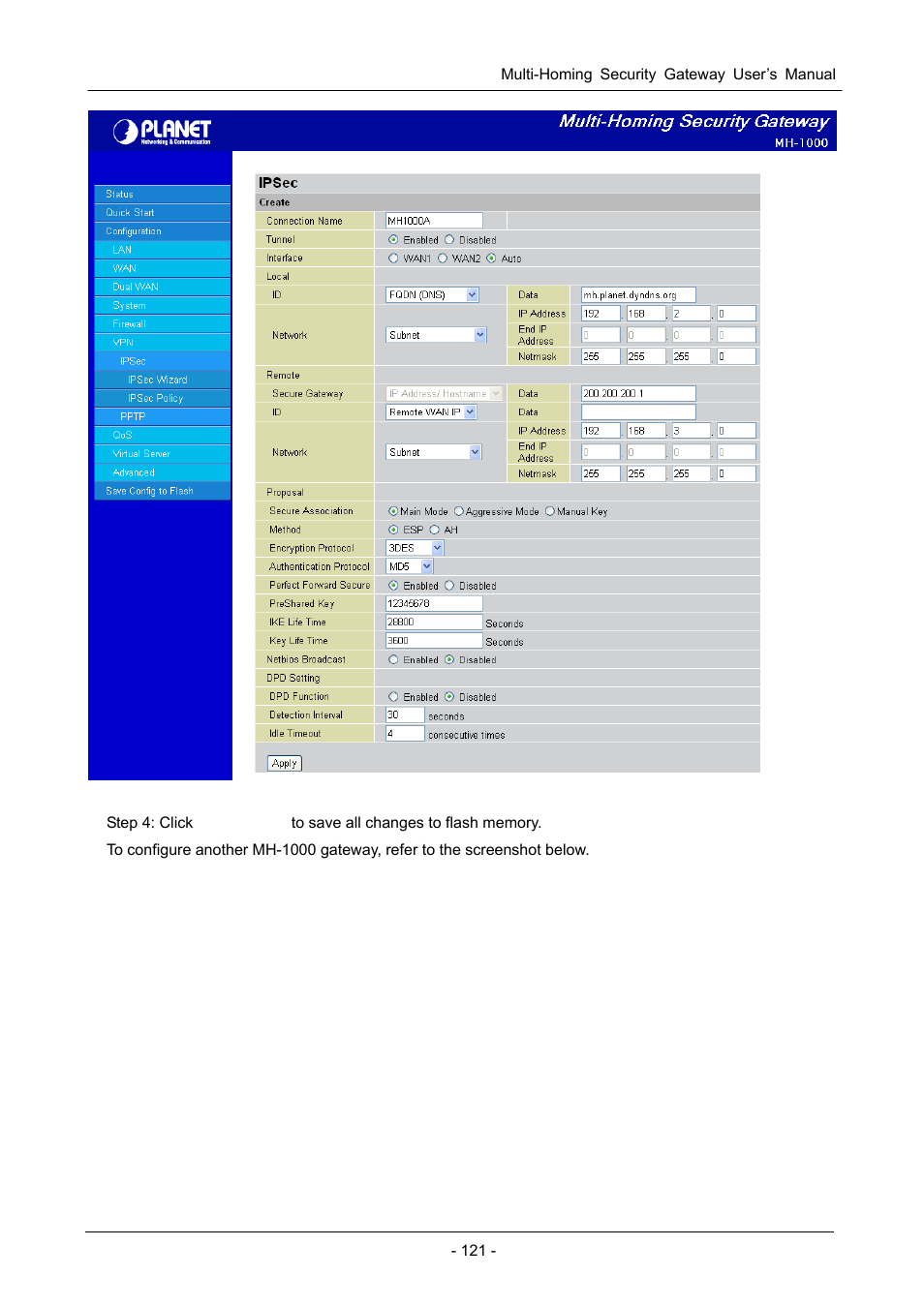 PLANET MH-1000 User Manual | Page 125 / 141