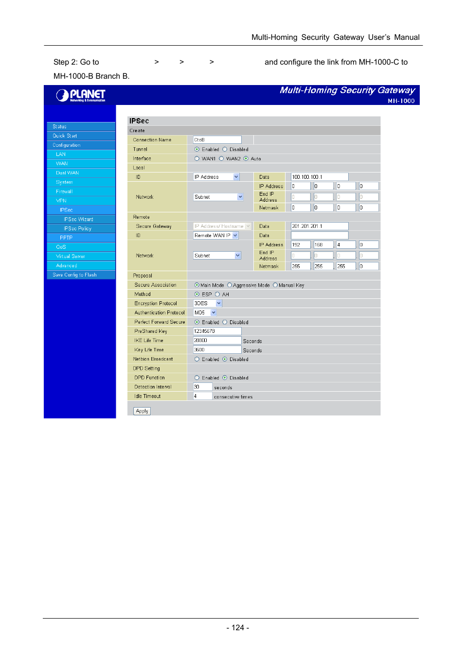 PLANET MH-1000 User Manual | Page 128 / 141