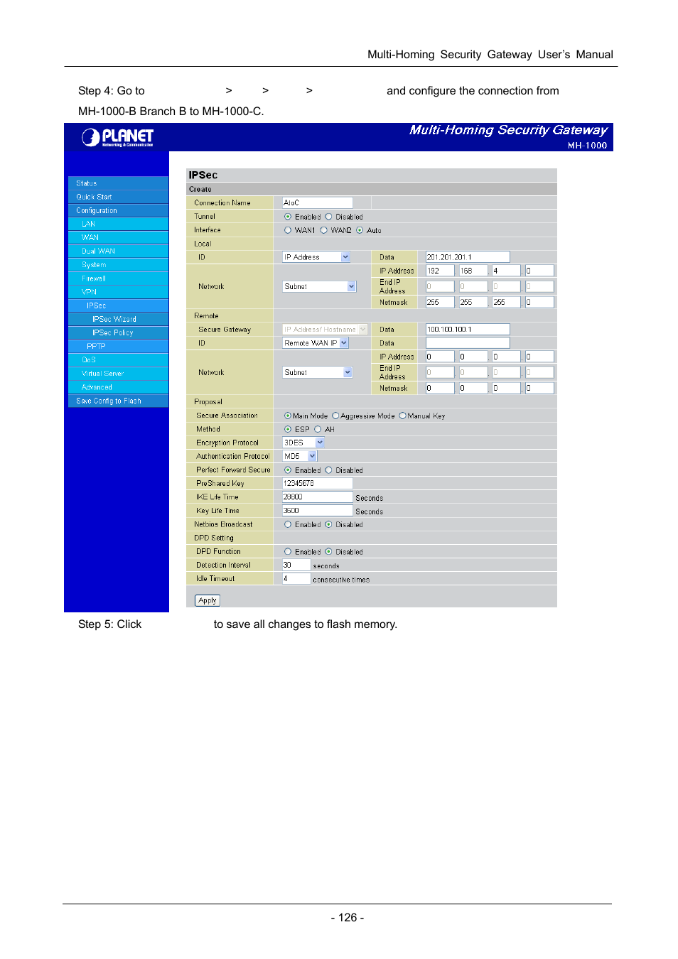 PLANET MH-1000 User Manual | Page 130 / 141
