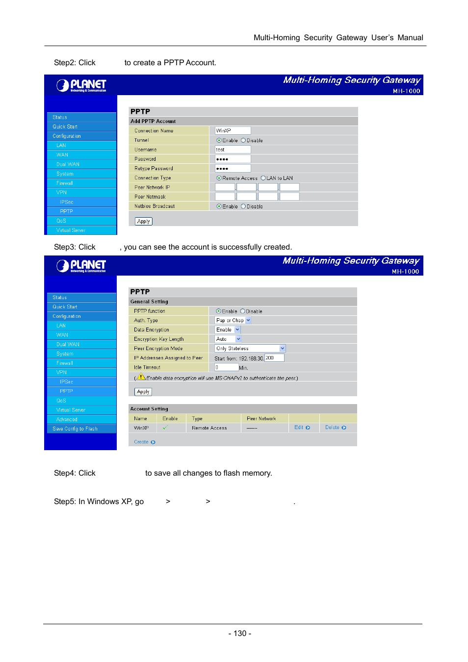 PLANET MH-1000 User Manual | Page 134 / 141