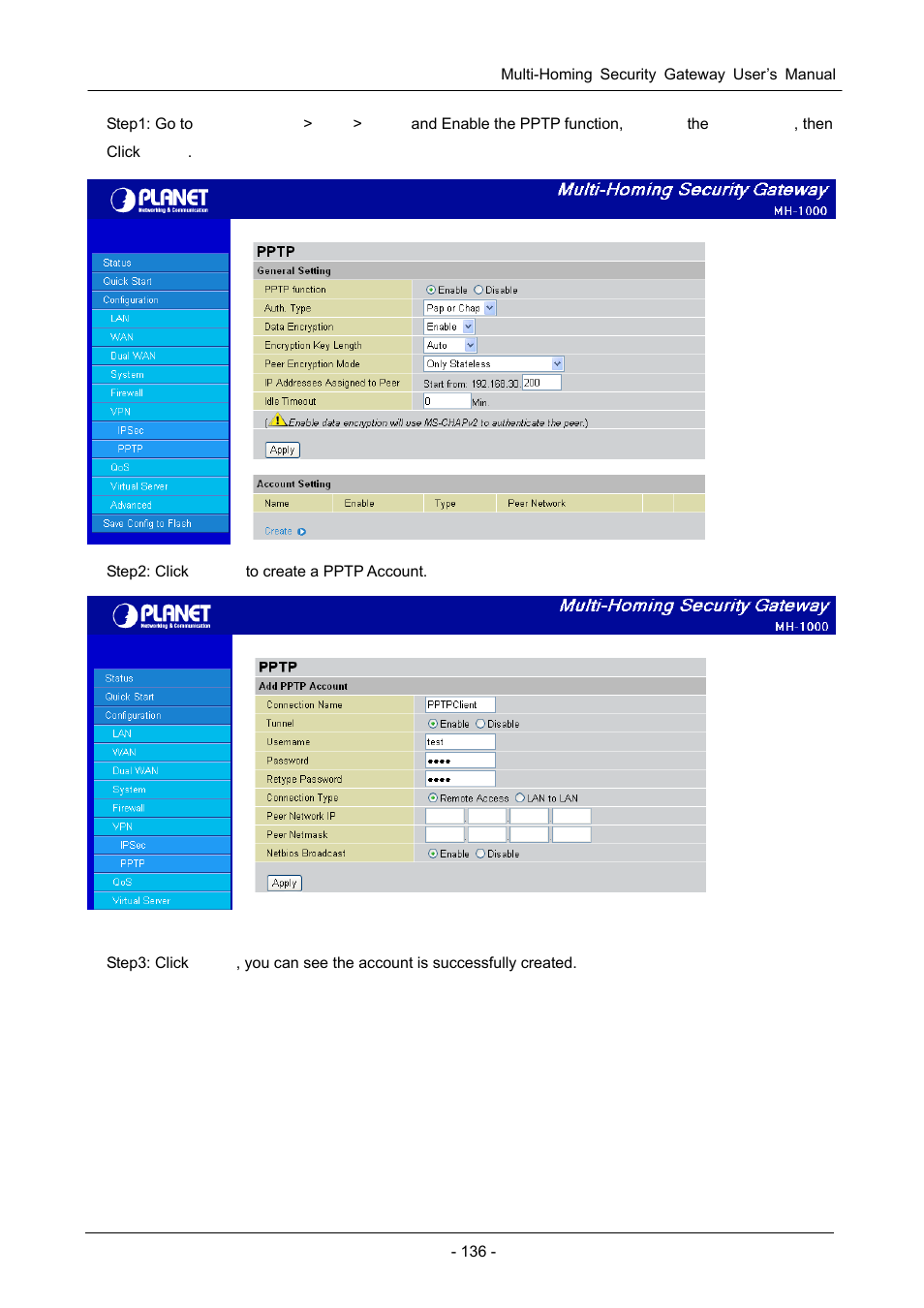 PLANET MH-1000 User Manual | Page 140 / 141