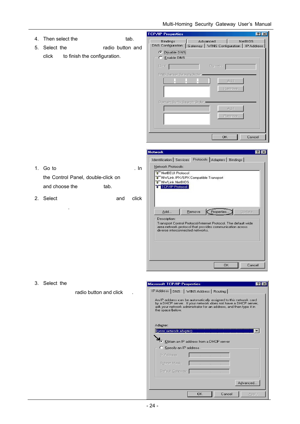 5 windows nt 4.0 | PLANET MH-1000 User Manual | Page 28 / 141