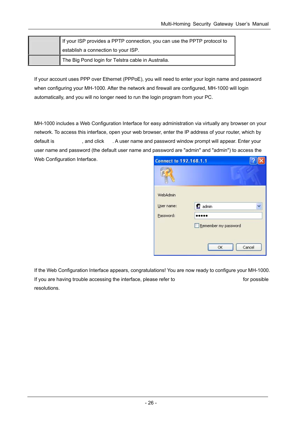 2 web configuration interface | PLANET MH-1000 User Manual | Page 30 / 141