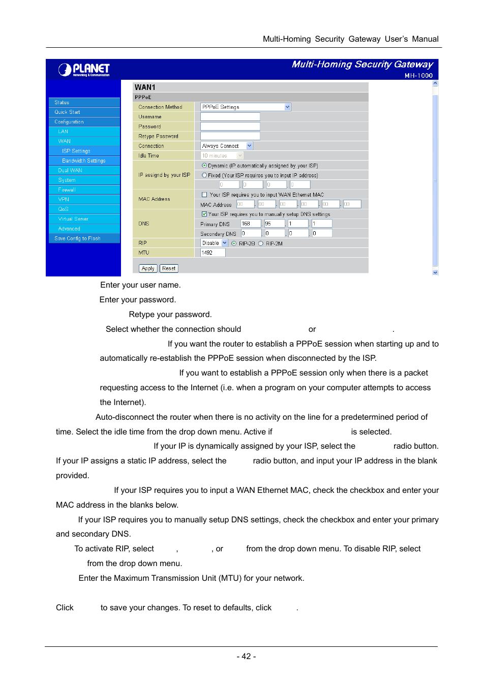 PLANET MH-1000 User Manual | Page 46 / 141