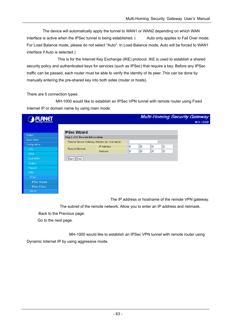 PLANET MH-1000 User Manual | Page 67 / 141