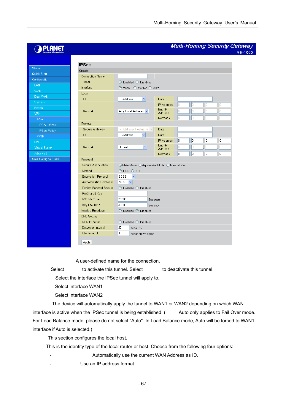 PLANET MH-1000 User Manual | Page 71 / 141