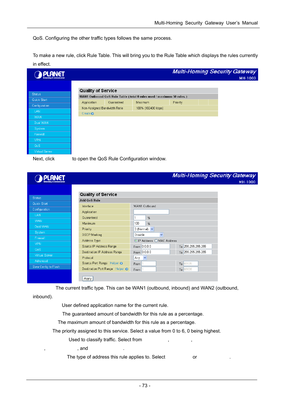 PLANET MH-1000 User Manual | Page 77 / 141