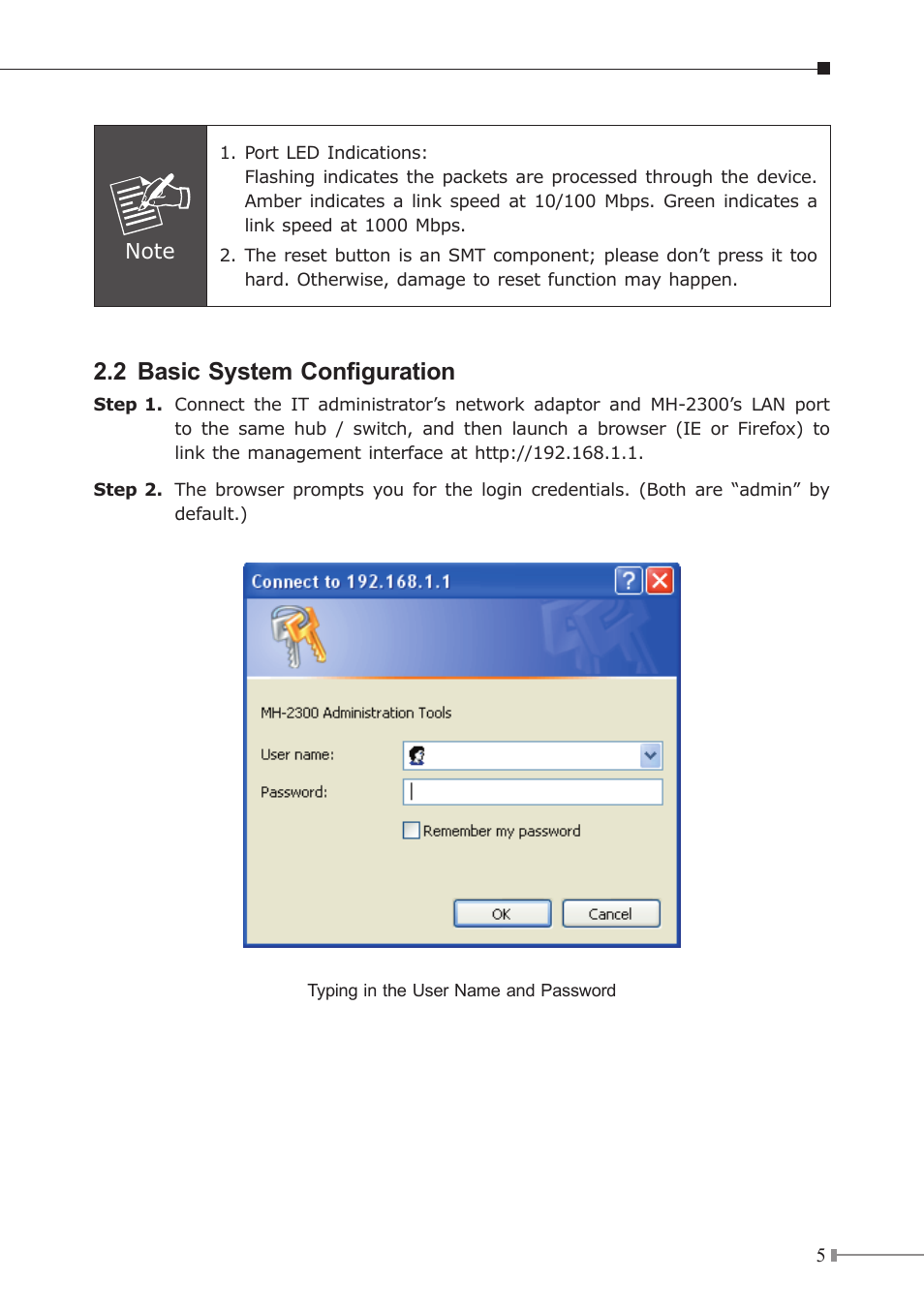 2 basic system configuration | PLANET MH-2300 User Manual | Page 5 / 20