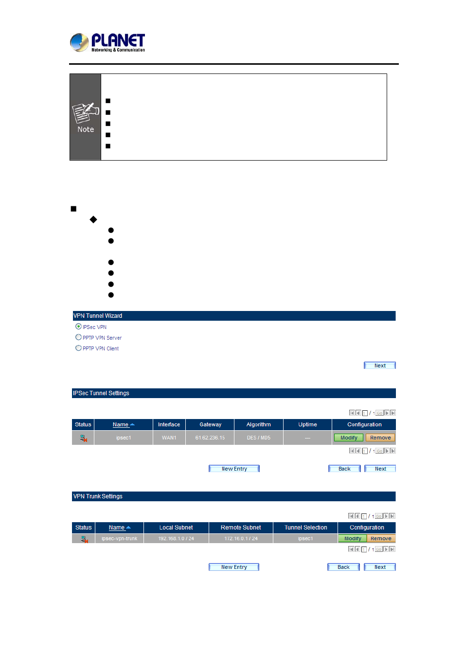 Terms in vpn wizard | PLANET MH-2300 User Manual | Page 173 / 383