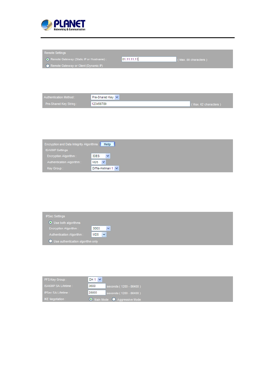 PLANET MH-2300 User Manual | Page 250 / 383