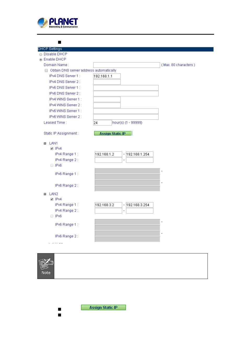 2 manually allocating an ip address to a lan pc | PLANET MH-2300 User Manual | Page 35 / 383