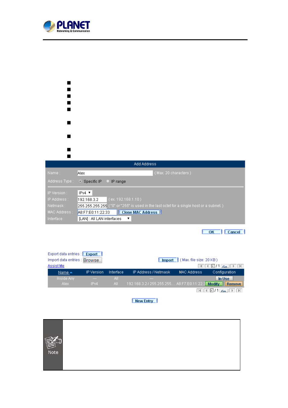 1 examples of policy creating | PLANET MH-2300 User Manual | Page 75 / 383