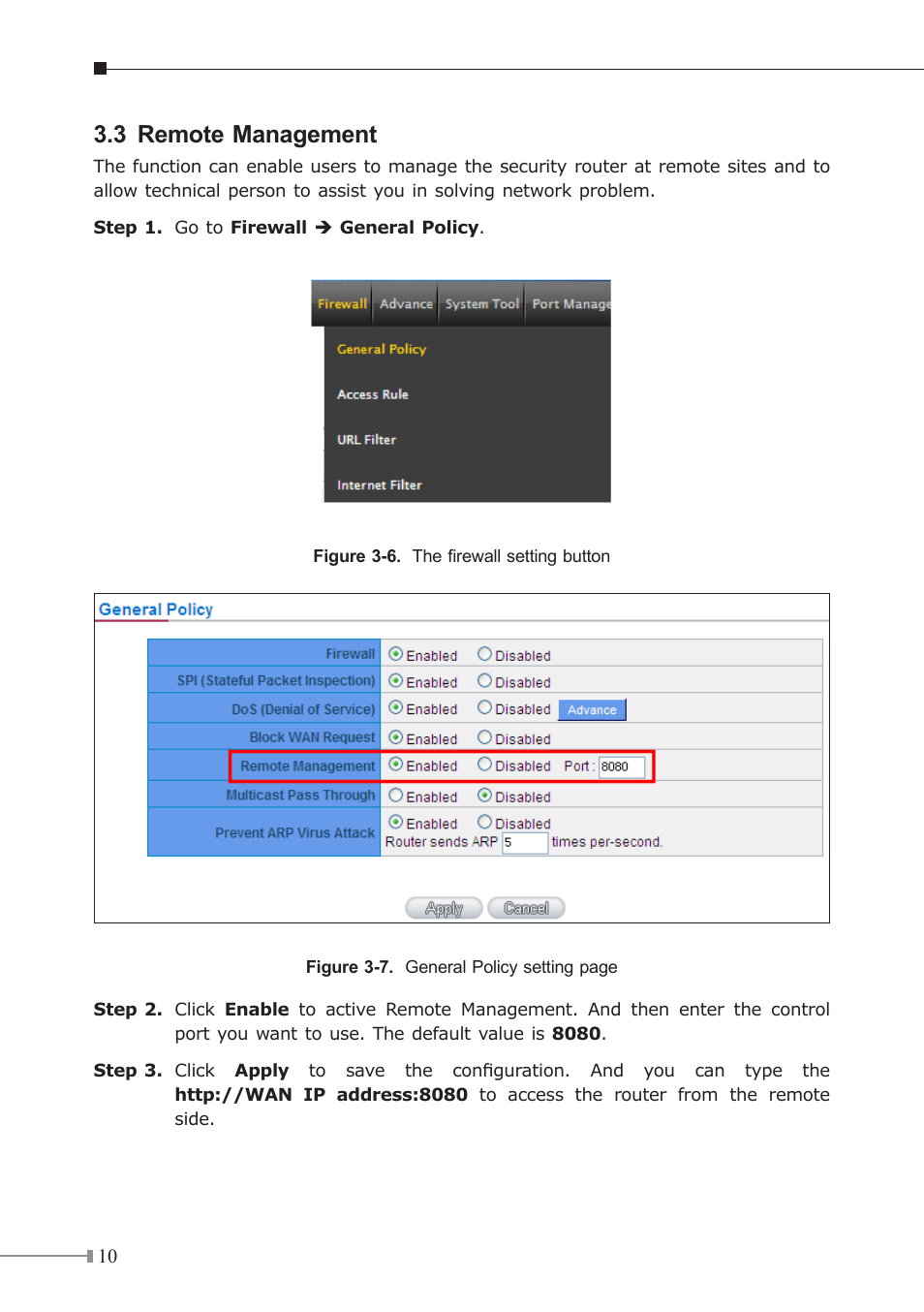 3 remote management | PLANET MH-3400 User Manual | Page 10 / 12