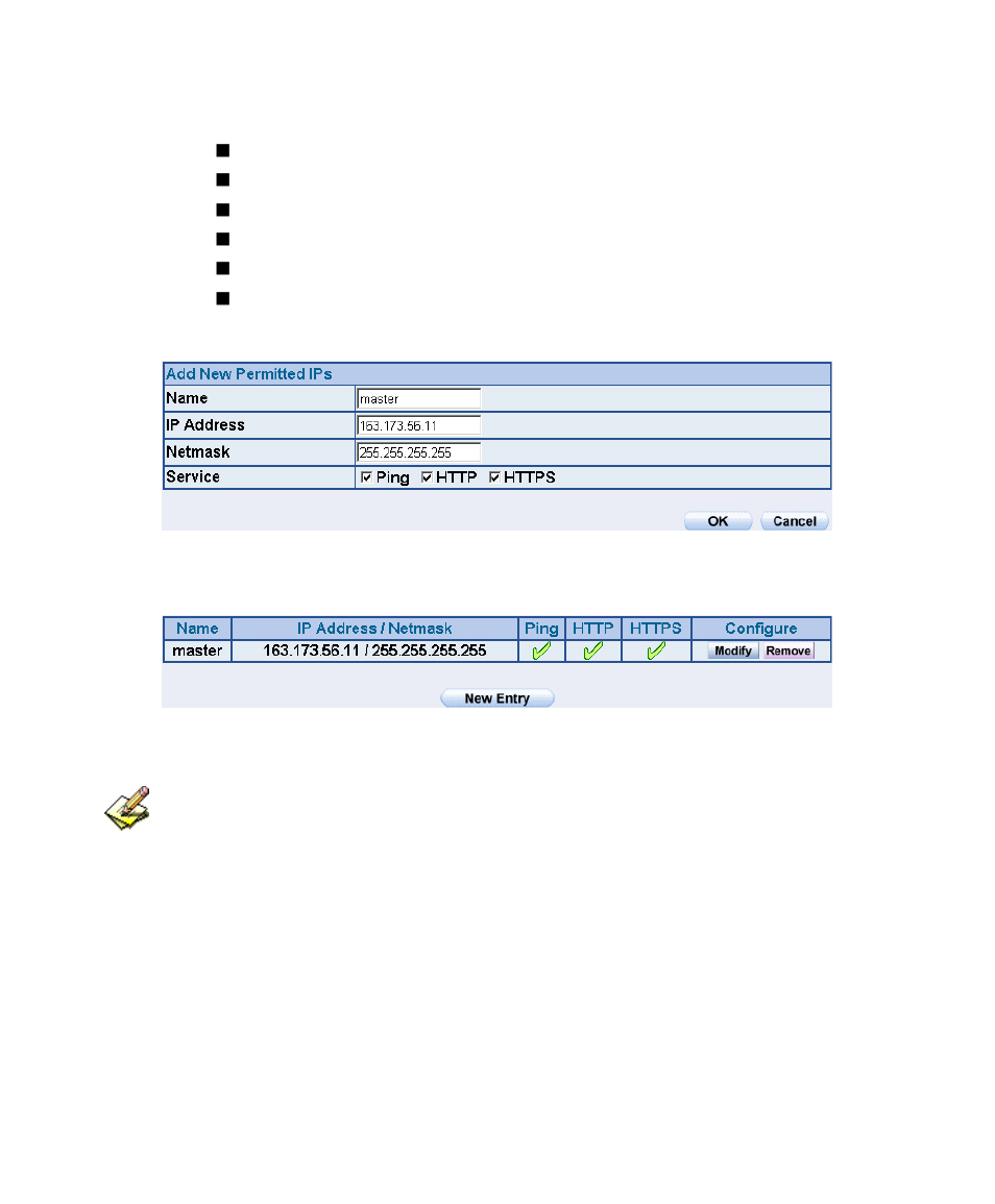 Add permitted ips | PLANET SG-1000 User Manual | Page 15 / 262