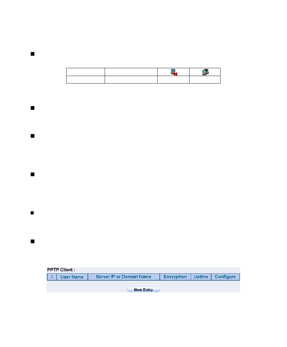 Define the required fields of pptp client function | PLANET SG-1000 User Manual | Page 161 / 262