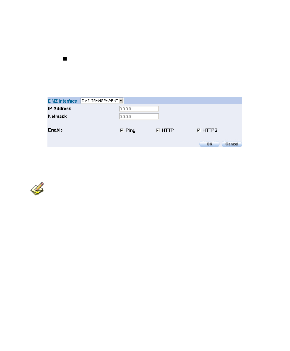 Setting dmz interface address (transparent mode) | PLANET SG-1000 User Manual | Page 59 / 262
