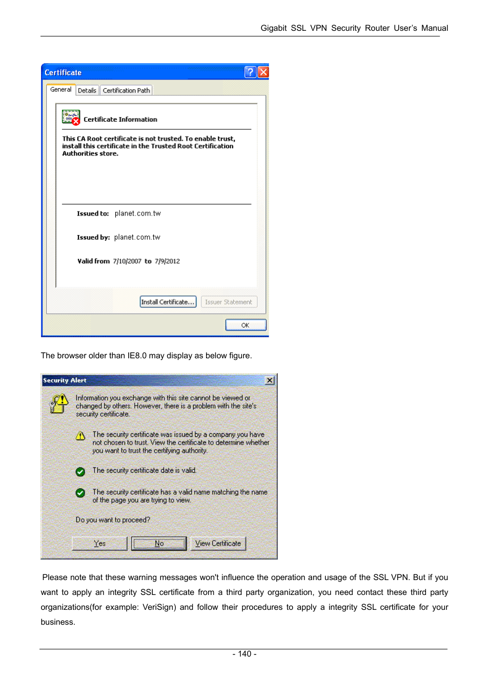 PLANET SG-4800 User Manual | Page 146 / 182