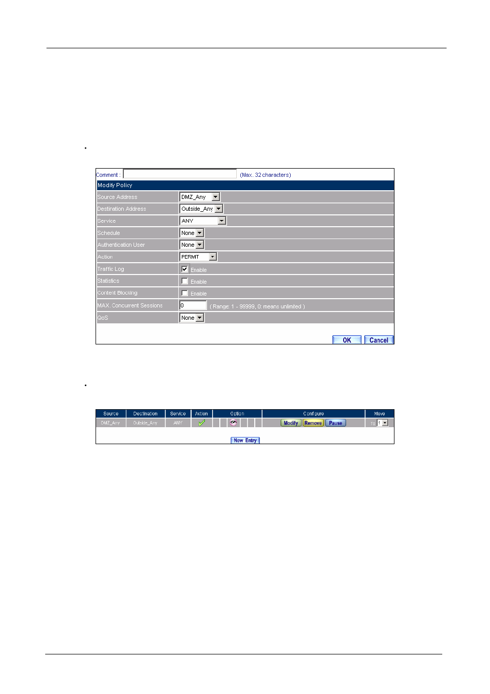 2 traffic log, Raffic | PLANET SG-500 User Manual | Page 278 / 319