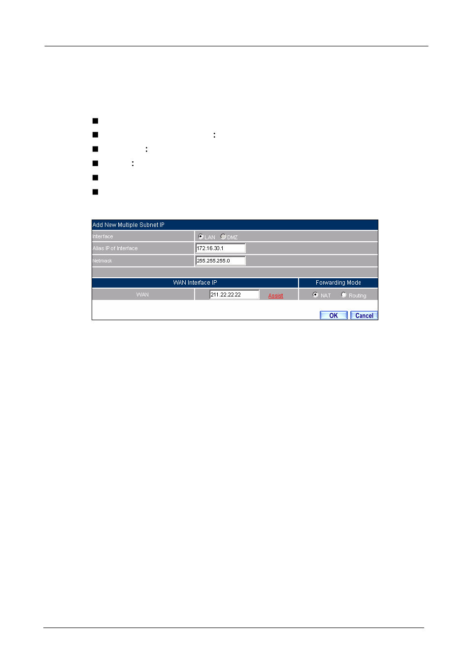 Adding multiple subnet | PLANET SG-500 User Manual | Page 29 / 319