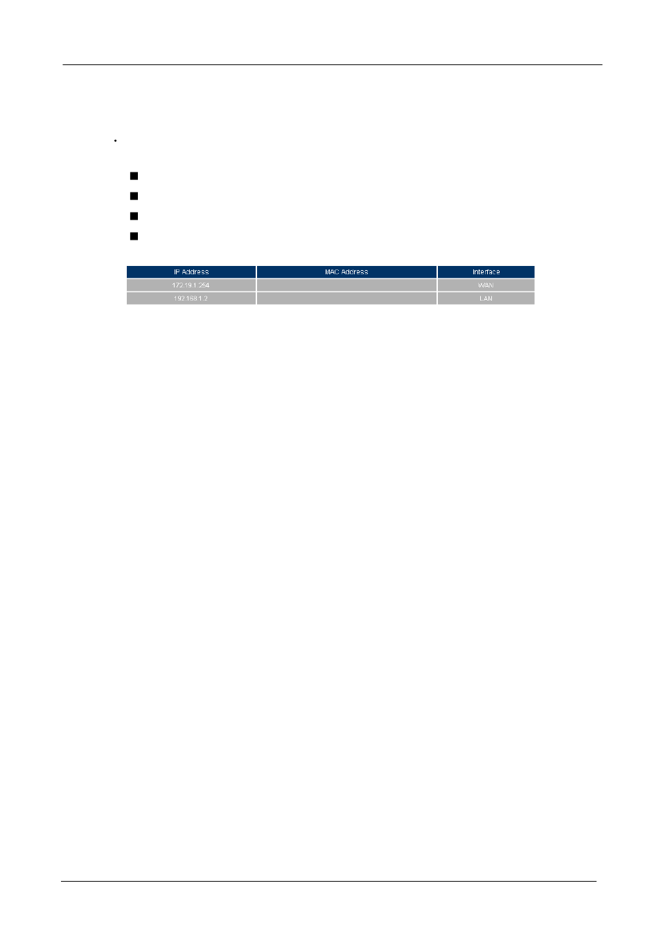 16 arp table, Able, Arp table | PLANET SG-500 User Manual | Page 318 / 319