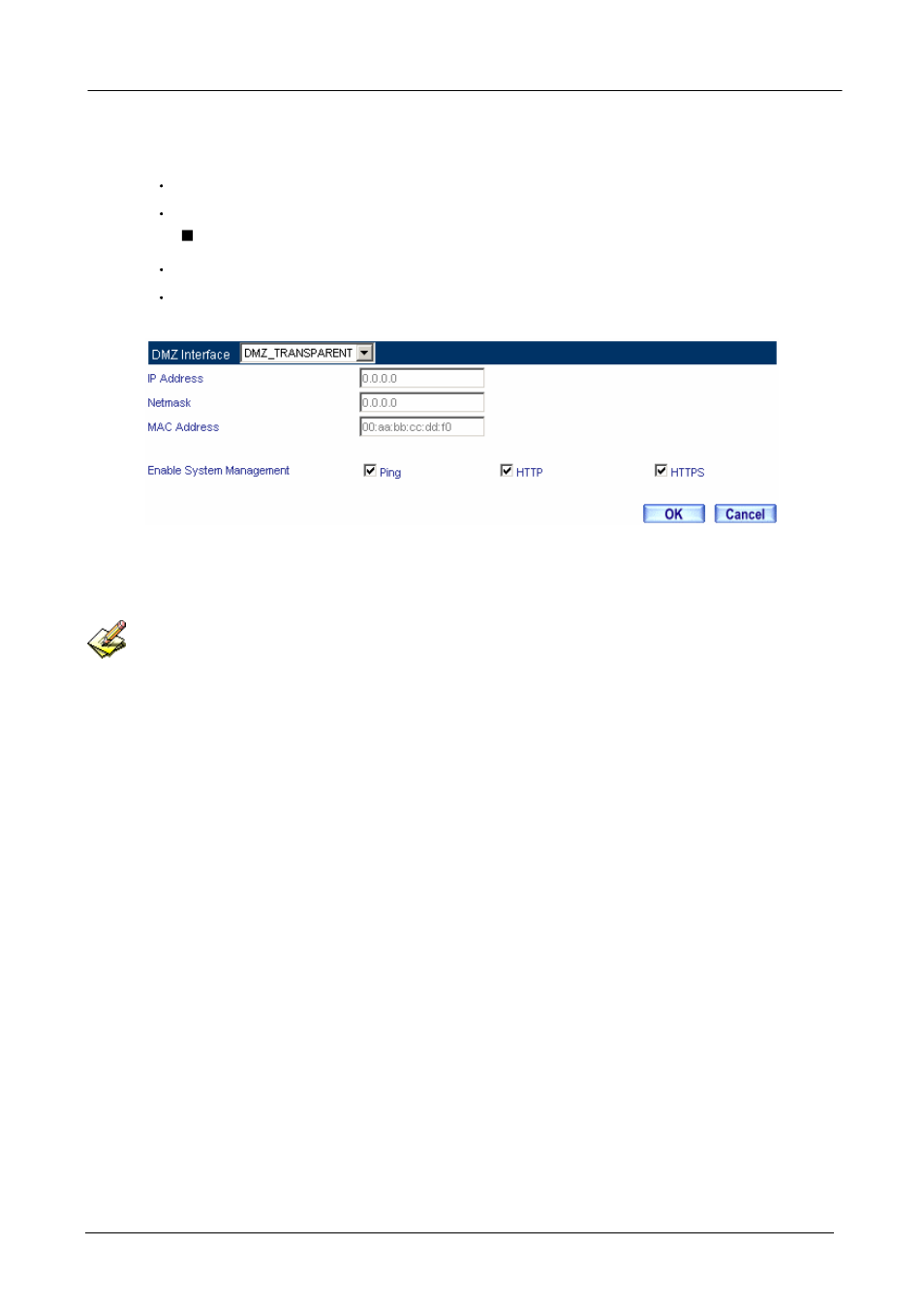 Setting dmz interface address (transparent mode) | PLANET SG-500 User Manual | Page 54 / 319