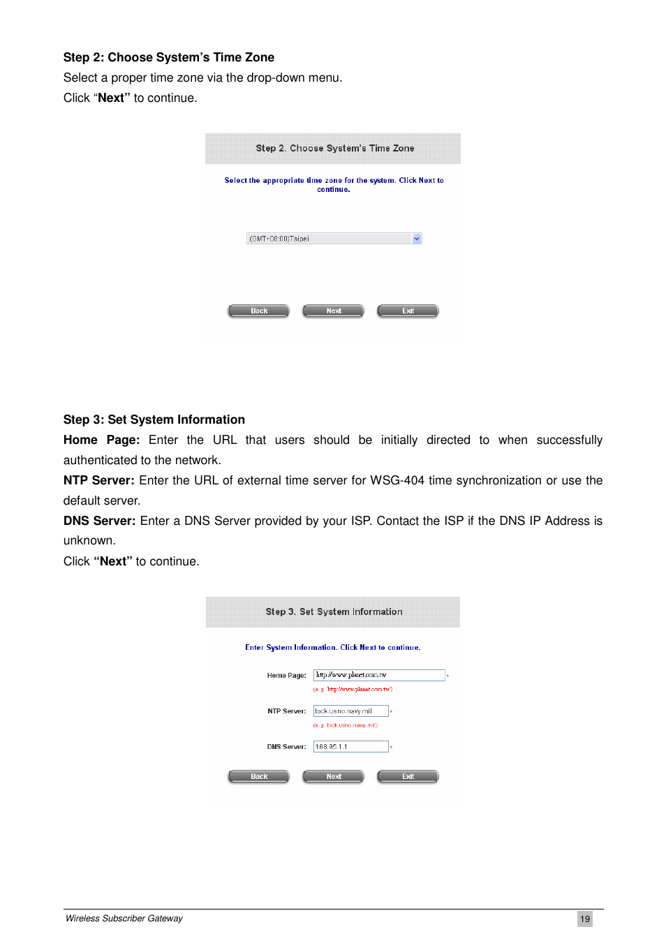 PLANET WSG-404 User Manual | Page 19 / 146