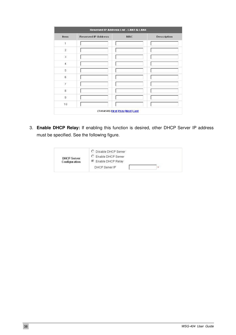 PLANET WSG-404 User Manual | Page 38 / 146