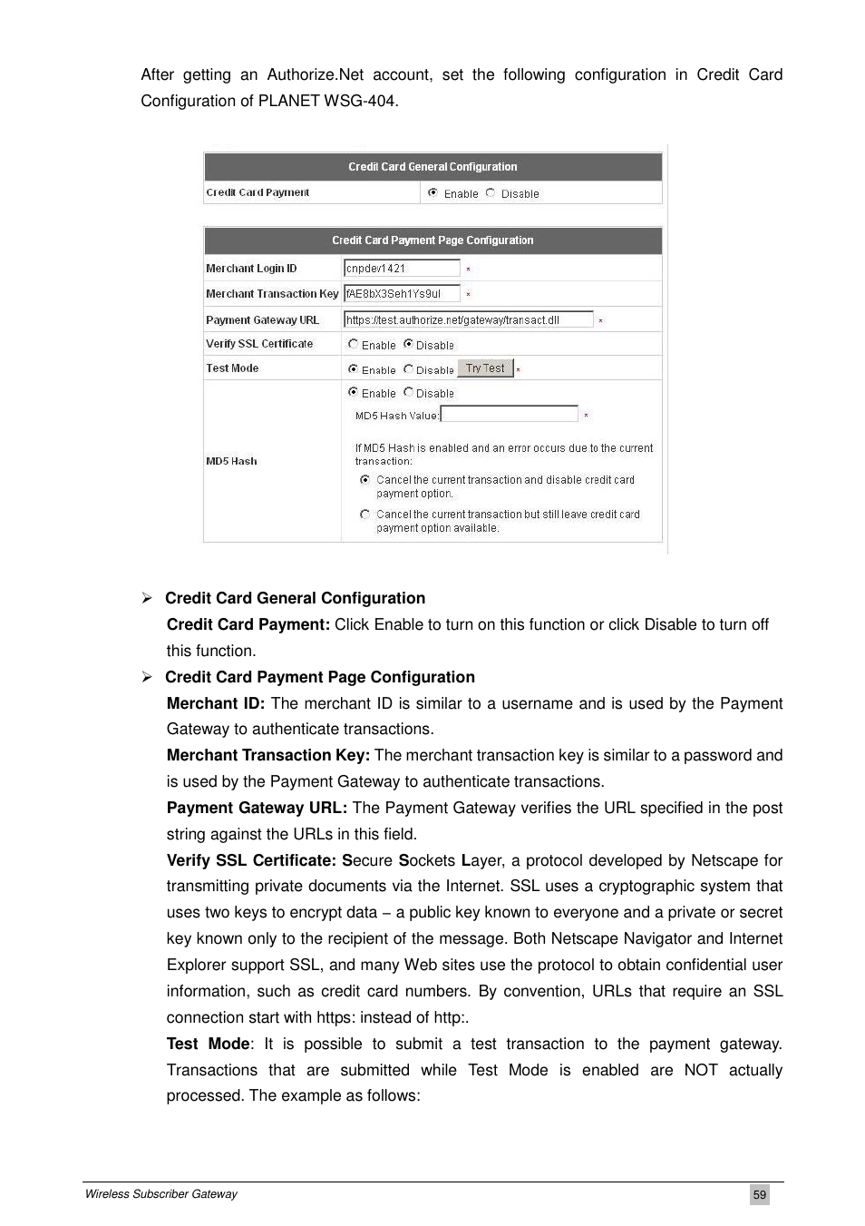 PLANET WSG-404 User Manual | Page 59 / 146