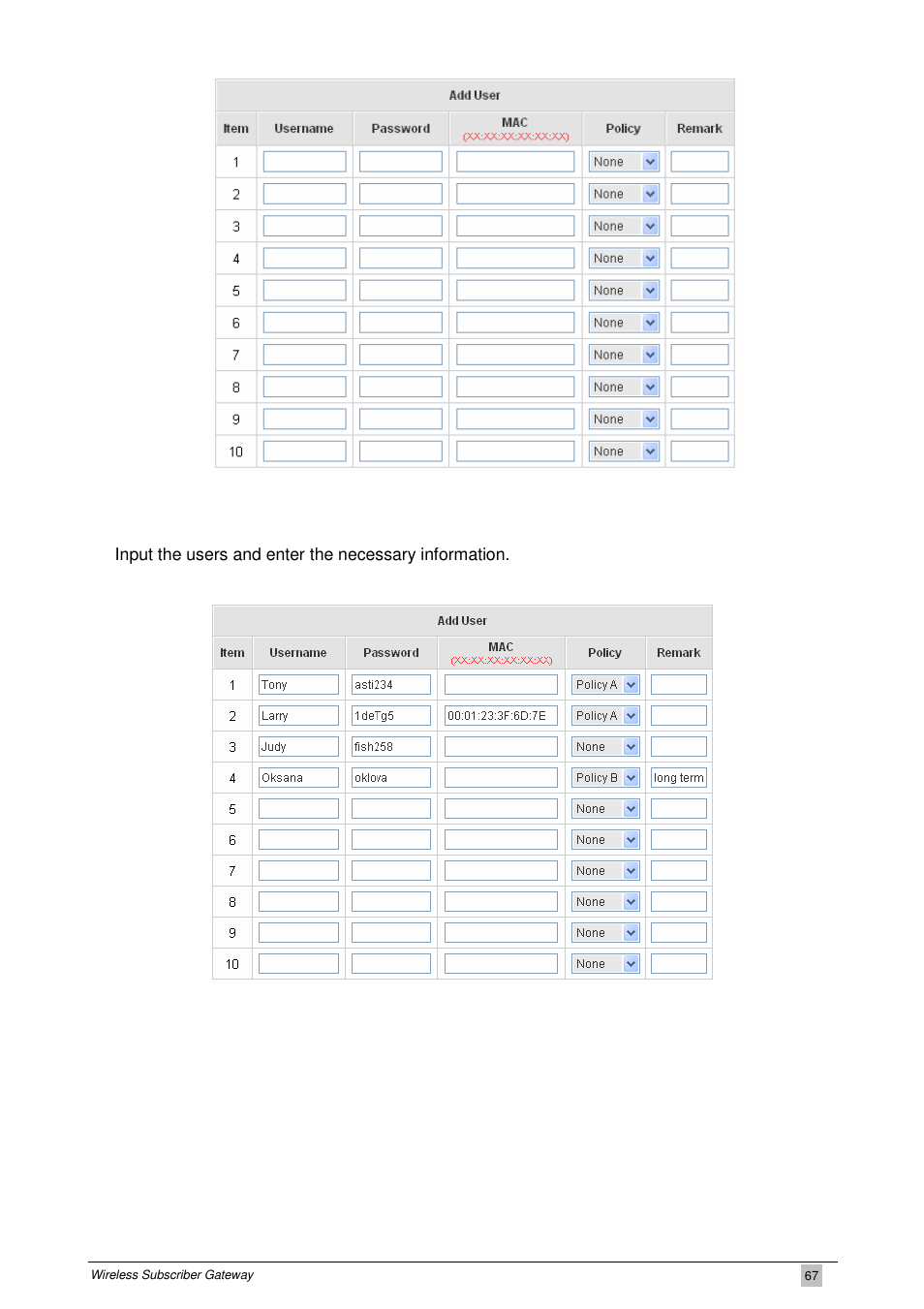 PLANET WSG-404 User Manual | Page 67 / 146