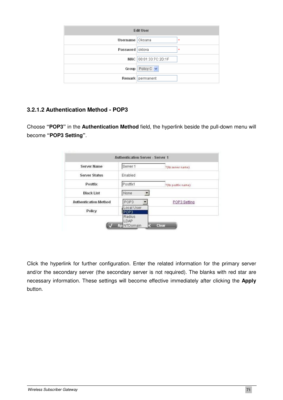 PLANET WSG-404 User Manual | Page 71 / 146