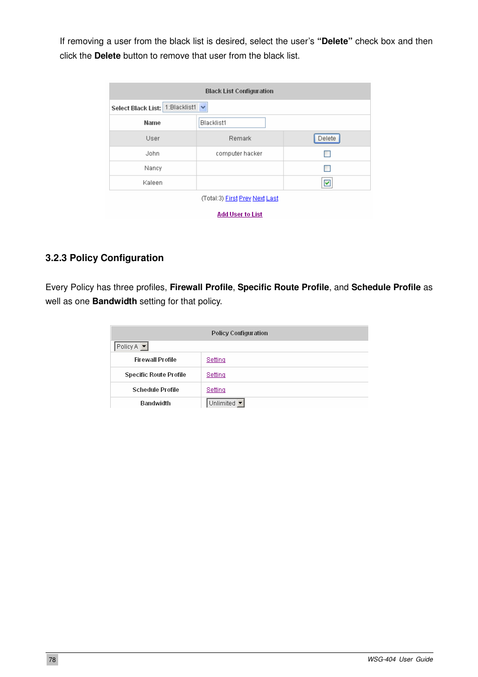 PLANET WSG-404 User Manual | Page 78 / 146