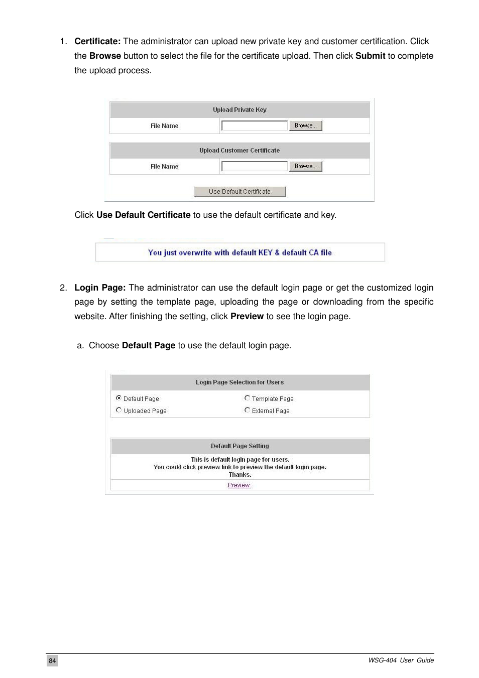 PLANET WSG-404 User Manual | Page 84 / 146