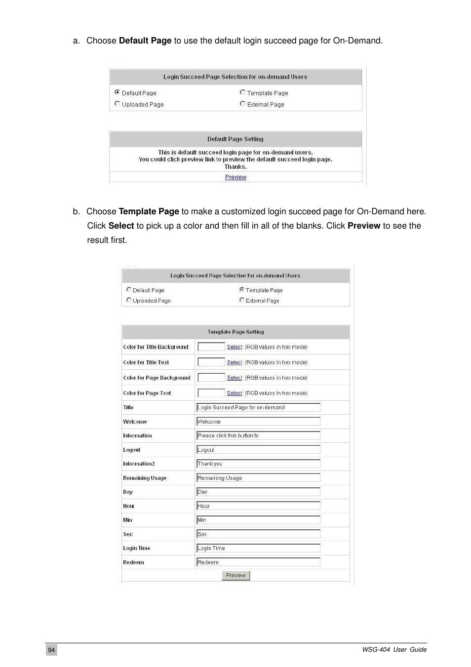 PLANET WSG-404 User Manual | Page 94 / 146