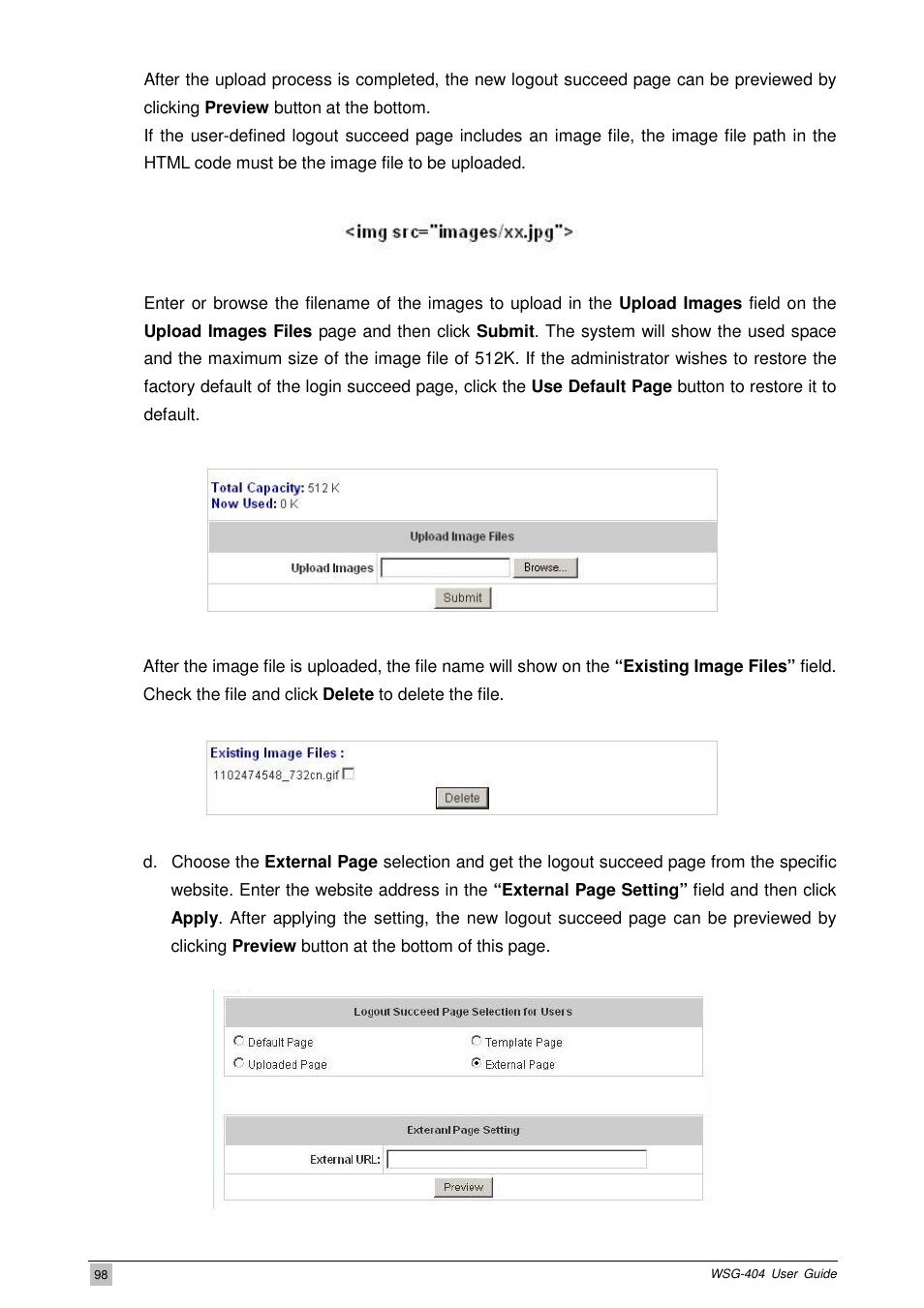 PLANET WSG-404 User Manual | Page 98 / 146