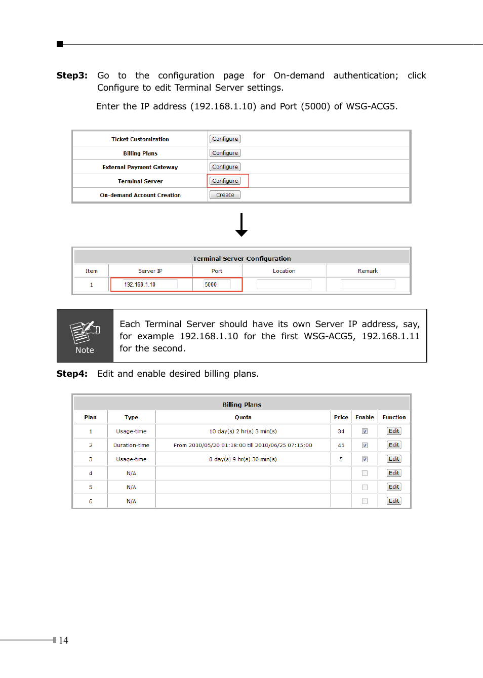 PLANET WSG-500 User Manual | Page 14 / 20