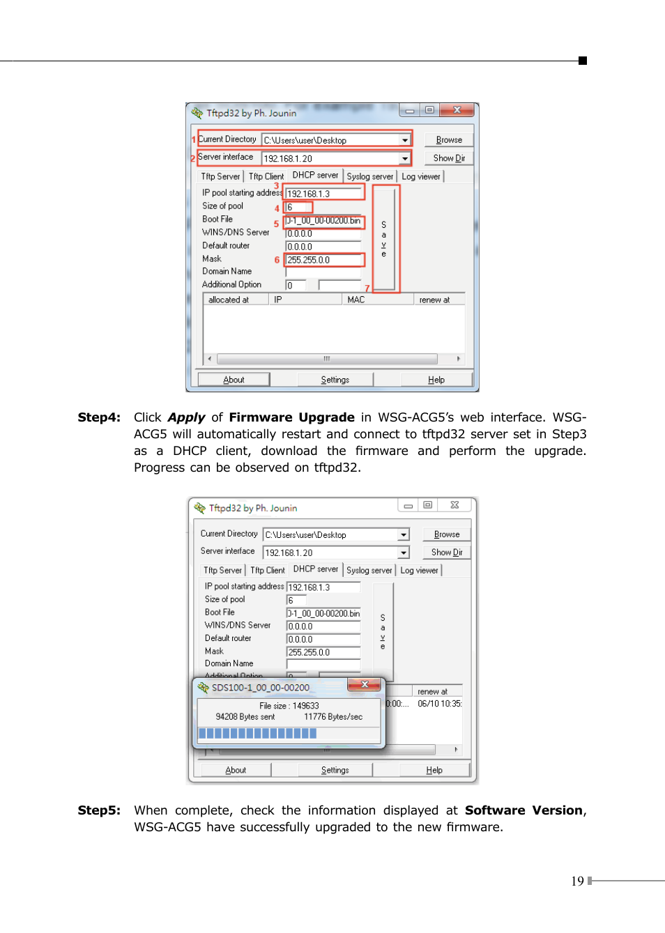 PLANET WSG-500 User Manual | Page 19 / 20