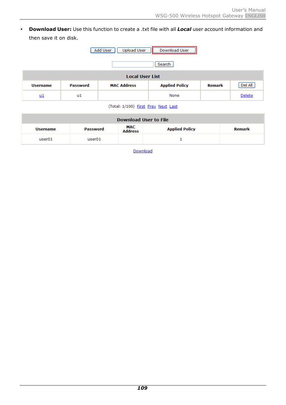 PLANET WSG-500 User Manual | Page 113 / 162