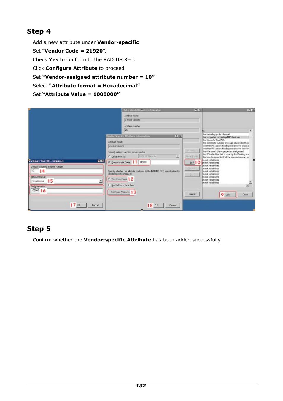 Step 4, Step 5 | PLANET WSG-500 User Manual | Page 136 / 162