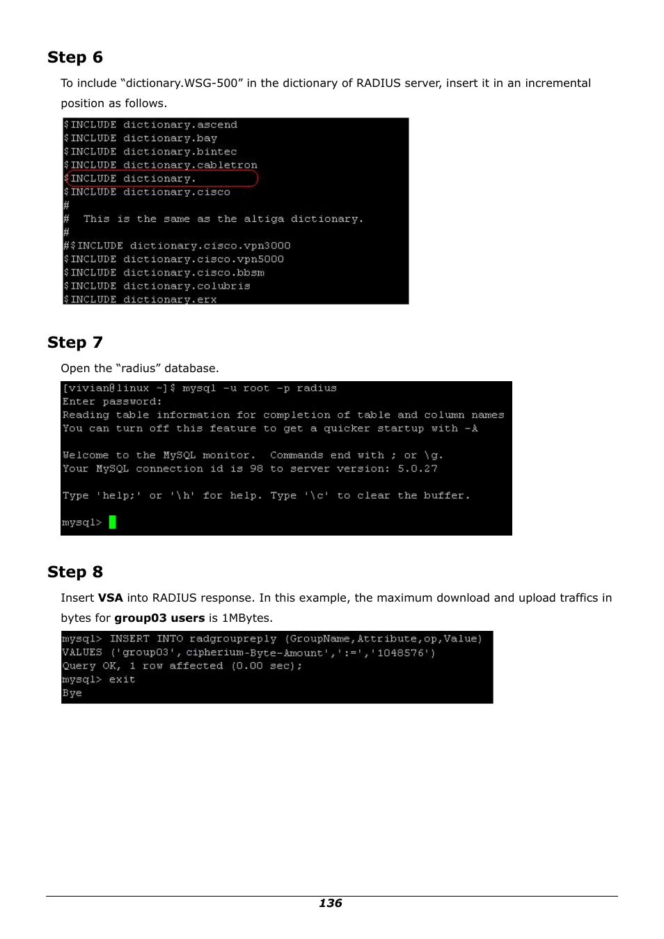 Step 6, Step 7, Step 8 | PLANET WSG-500 User Manual | Page 140 / 162